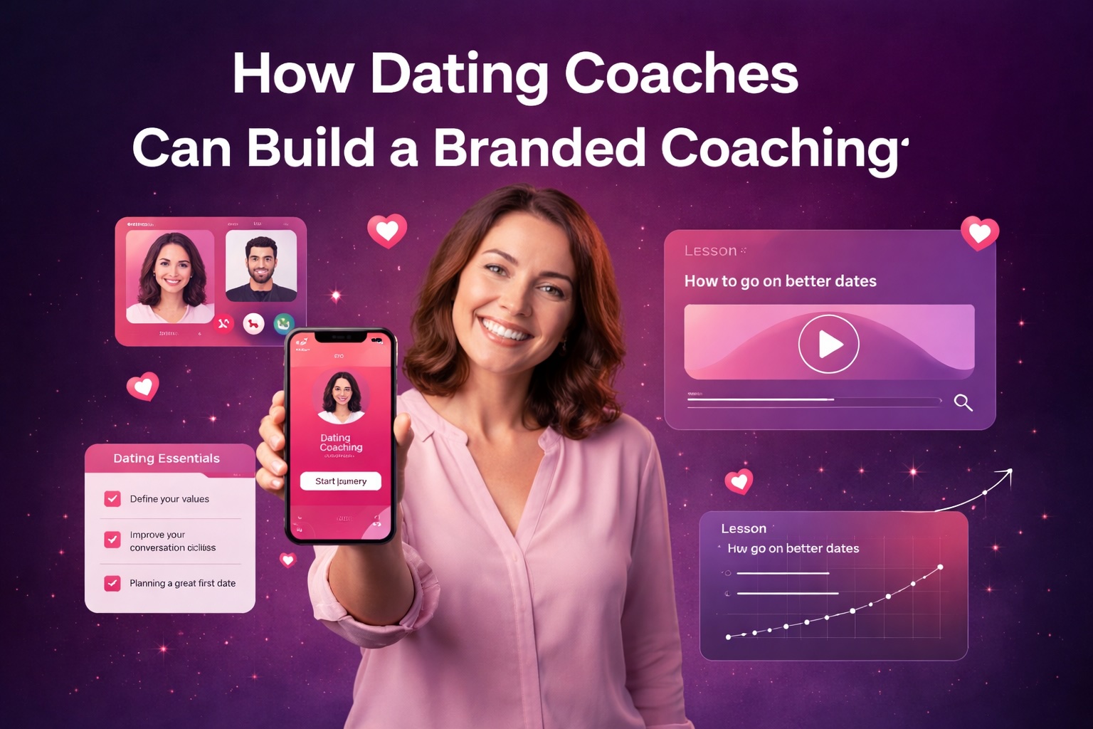 Dating coaches branded app
