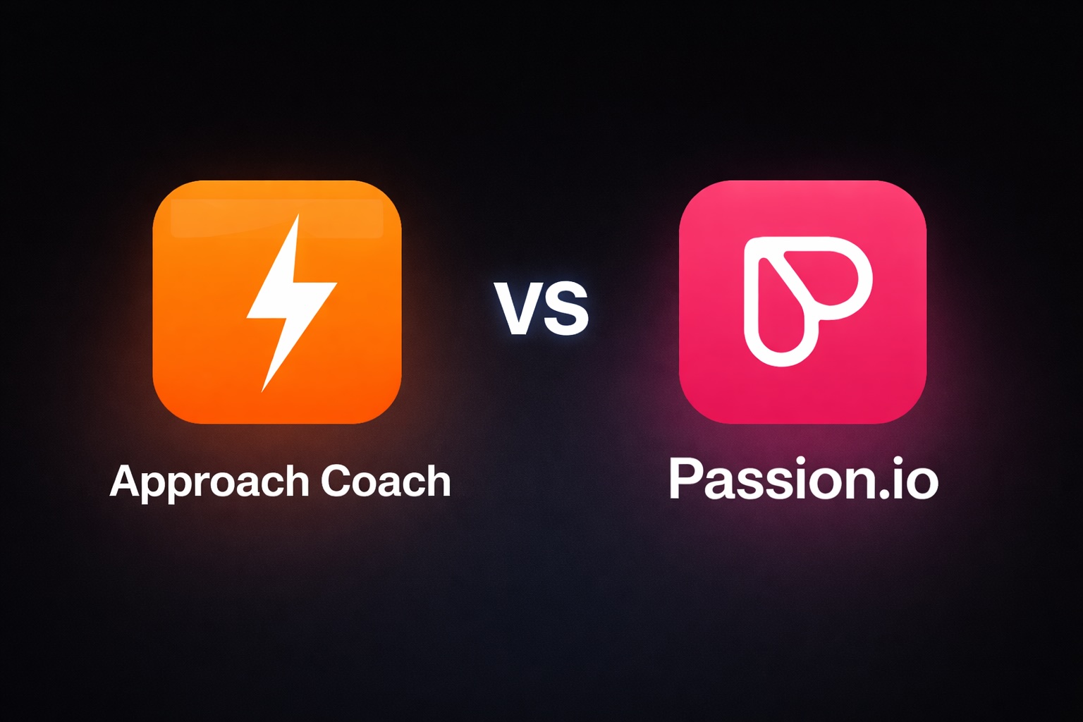 Approach Coach vs Passion.io app icons side by side
